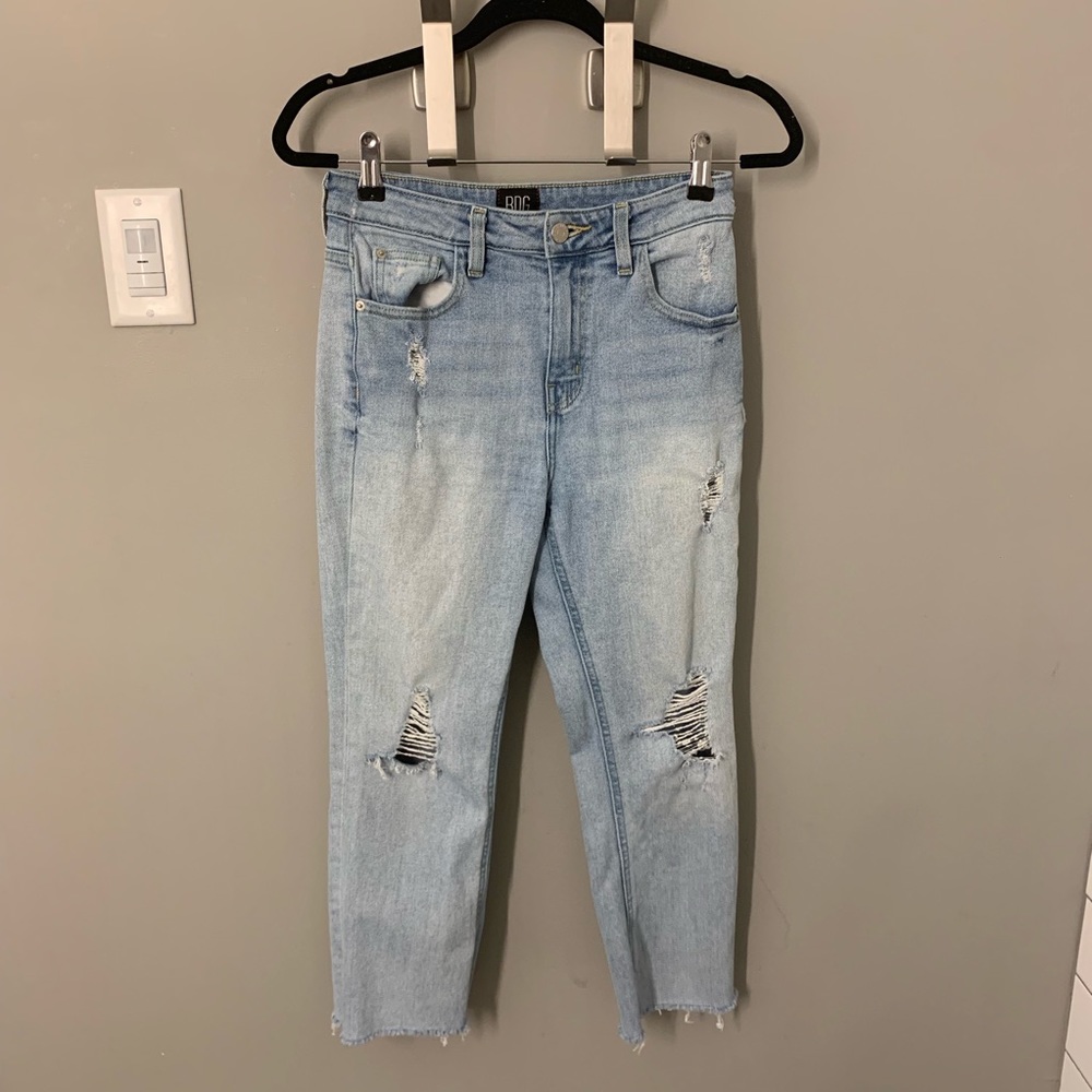 BDG KICK FLARE HIGH RISE CROPPED JEANS